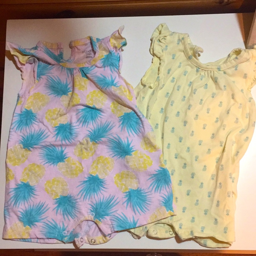 6-9 month pineapple summer outfit